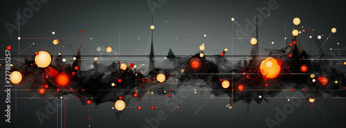 Canvastavla lights on virtual city