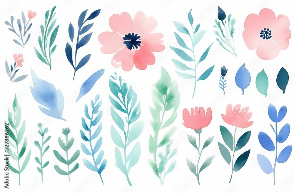 Fototapeta premium background with flowers