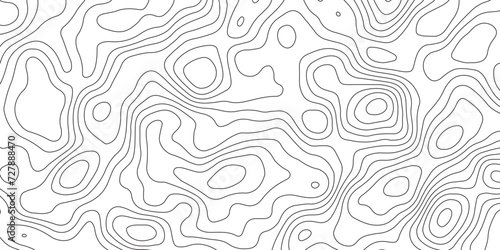 Papier peint Abstract design with Seamless pattern with lines Topographic map