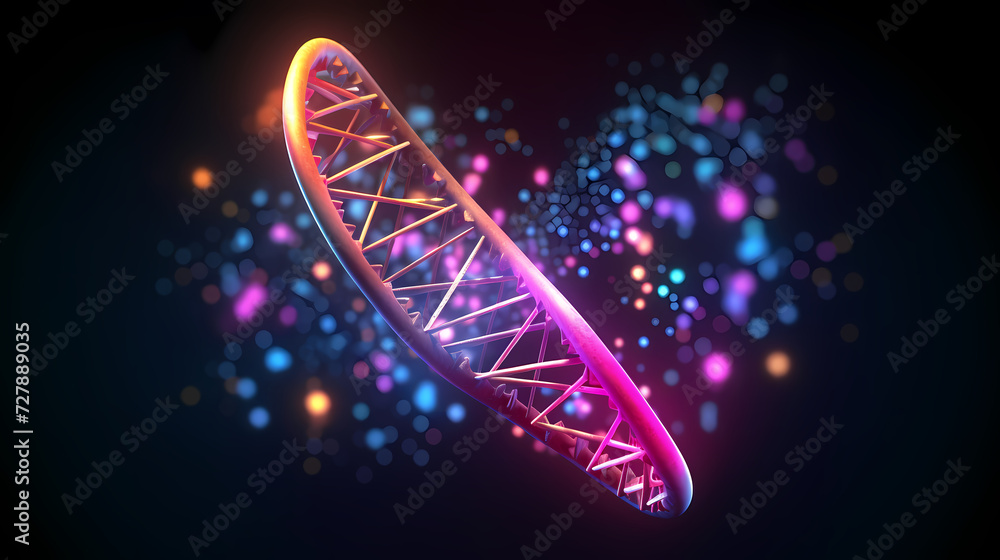 Helix DNA polygonal wireframe molecule helix, medical concept background Helix DNA polygonal wireframe molecule helix, medical concept background