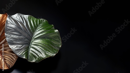 broad leaves with silver markings
