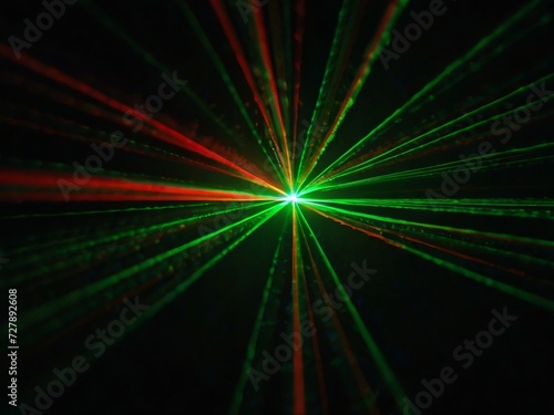 RGB color combination laser light background, sharp color shape, laser flame burst