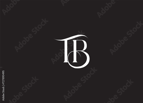 TB logo design,vector gradent background design