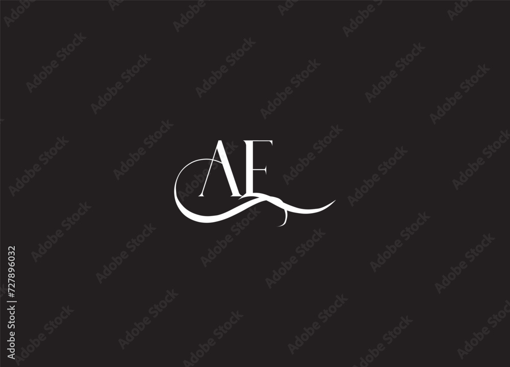 AE elegant logo with initials for company AE elegant logo with initials for company