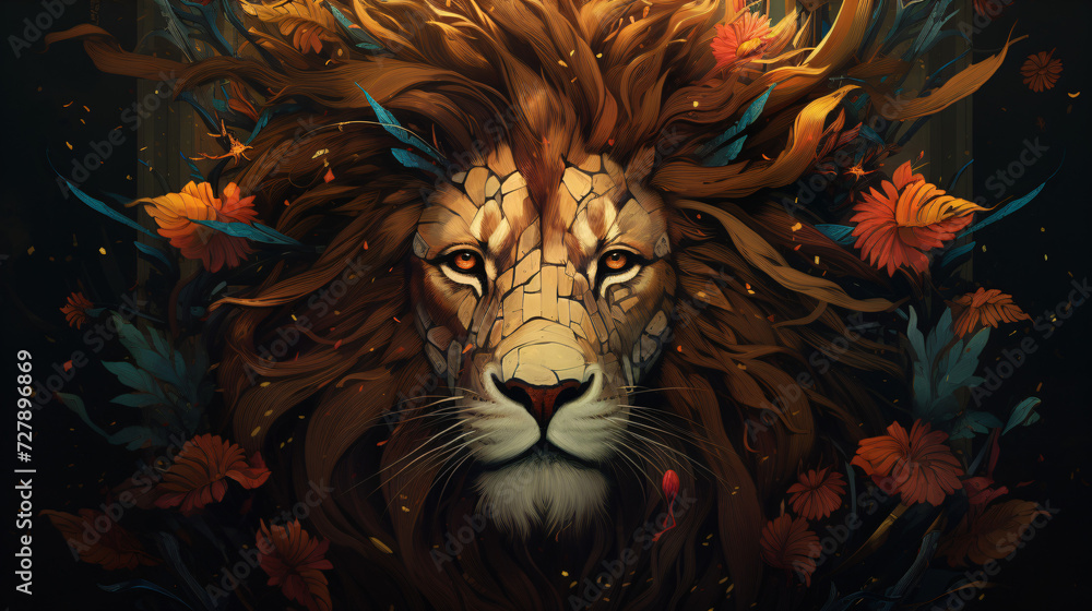  illustration the lion