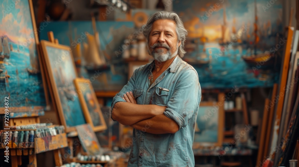 Creative Hobbies, Artist at work, whether painting, writing, or playing a musical instrument, showcasing creative pursuits Creative Hobbies, Artist at work, whether painting, writing, or playing a musical instrument, showcasing creative pursuits
