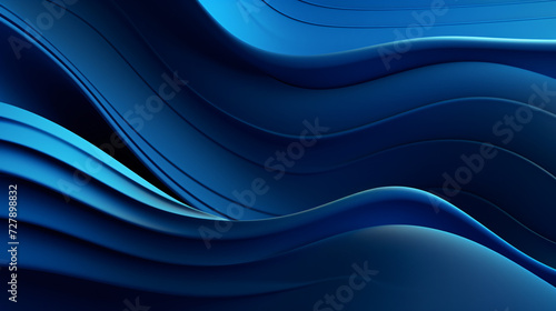3d render abstract modern blue background folded