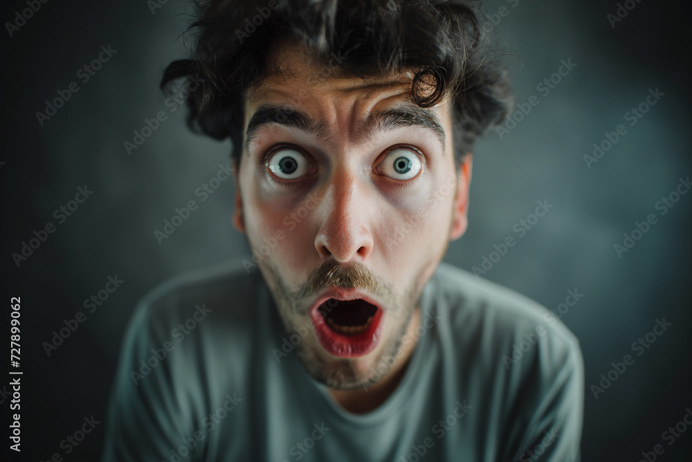 Picture of a man making a shocked face Picture of a man making a shocked face