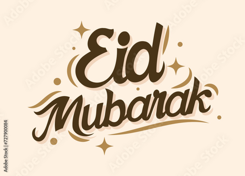 Eid mubarak calligraphy ramadhan design
