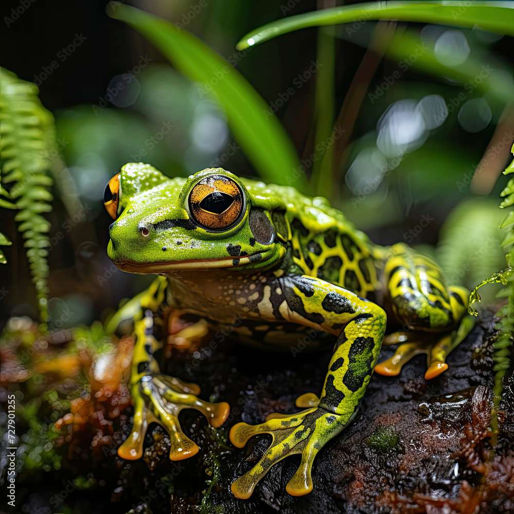 Nature's Warning Signs The Toxicity Behind a Frog's Glossy Stare Nature's Warning Signs The Toxicity Behind a Frog's Glossy Stare
