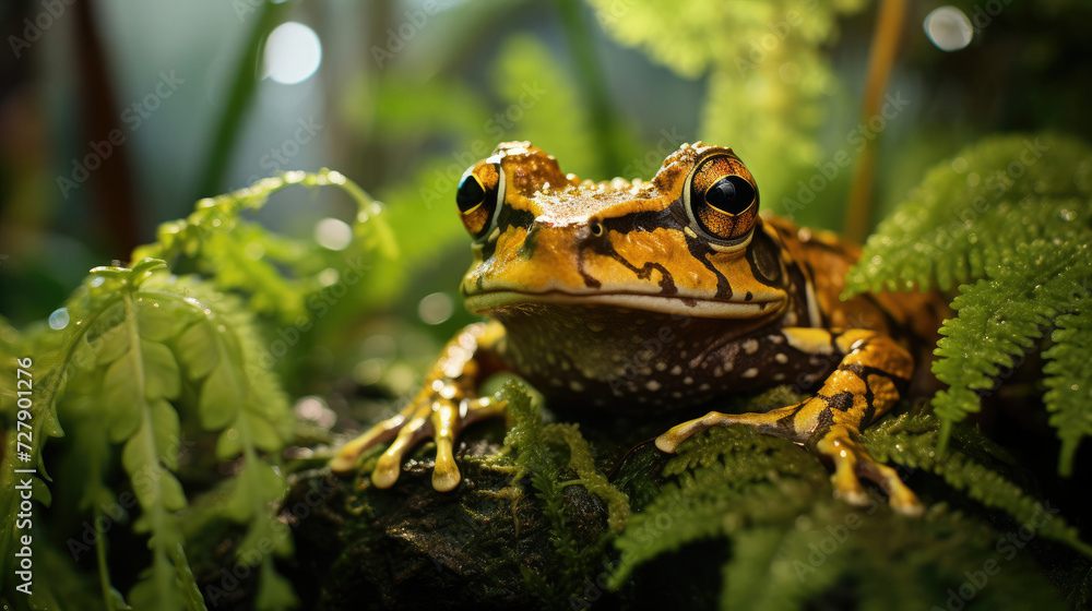 Obraz premium Hidden Hazards Amongst the Leaves The Threat of Poisonous Frogs
