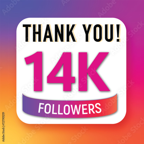 Thank you 100K followers celebration template design for social network and follower achievement celebration design