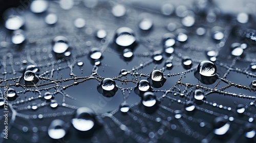 Macro Magic Water Droplets Dancing on a Surface of Delicate Tension