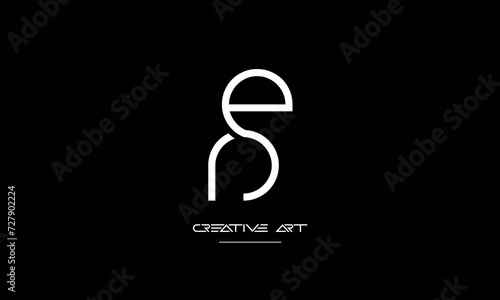 EN, NE, E, N abstract letters logo monogram