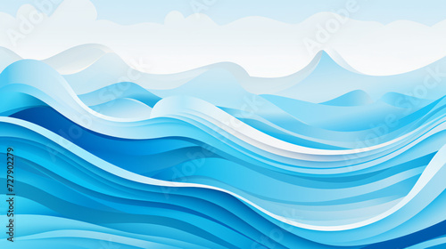 Abstract blue sea and beach summer background