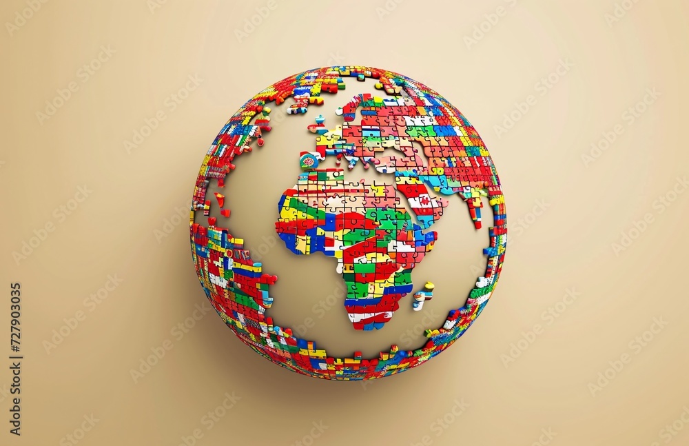 Flags globe Flags globe