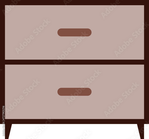2단 서랍장