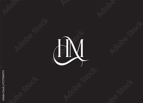 HM logo design, symbol, icon, vector file logo,