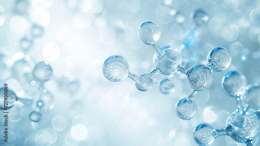 Abstract H2 hydrogen molecules background