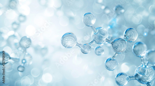 Abstract H2 hydrogen molecules background