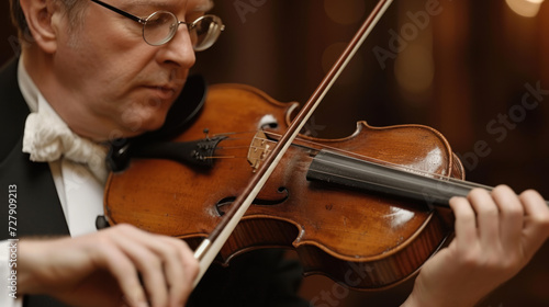 Classical Violinist in Performance Attire