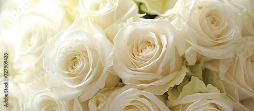 Beautiful Bouquet of White Roses  Isolated Elegance in a Bouquet of White Roses  Roses  and More Roses