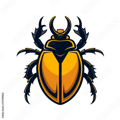 Esport vector logo bug, icon, sticker, symbol, beetle, dor, dorr