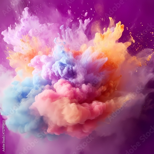 Colorful Abstract Smoke Explosion
