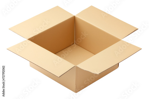 delivery box carton isolated on white or transparent png