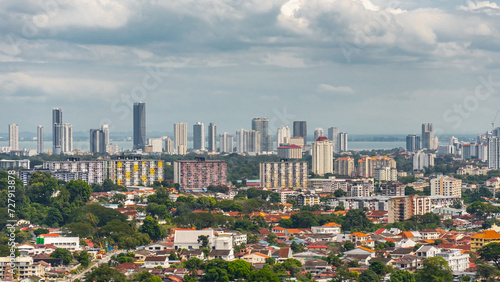 Cityscape of George Town. Aerial view