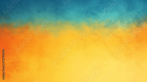 Tiger orange, corn yellow, sand, cyan blue color gradient background. PowerPoint and Business background.