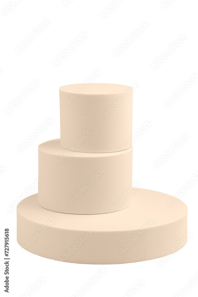 geometric figures made of wood, painted and stacked on a table, isolated geometric figures made of wood, painted and stacked on a table, isolated