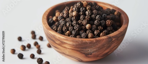 Enjoy the Black Pepper Kick in a Charming Wooden Cup photo