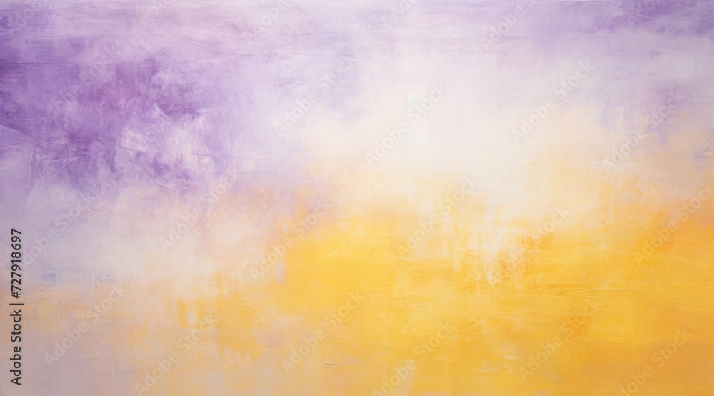 Fototapeta premium an abstract painting of yellow and purple colors