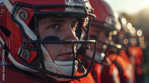 american football player in a match