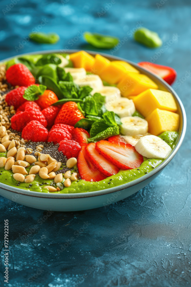Delicious Fruity Yogurt Bowl, street food and haute cuisine Delicious Fruity Yogurt Bowl, street food and haute cuisine