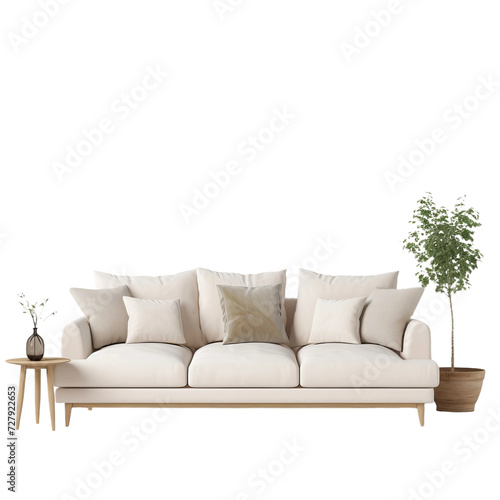 white sofa in a room