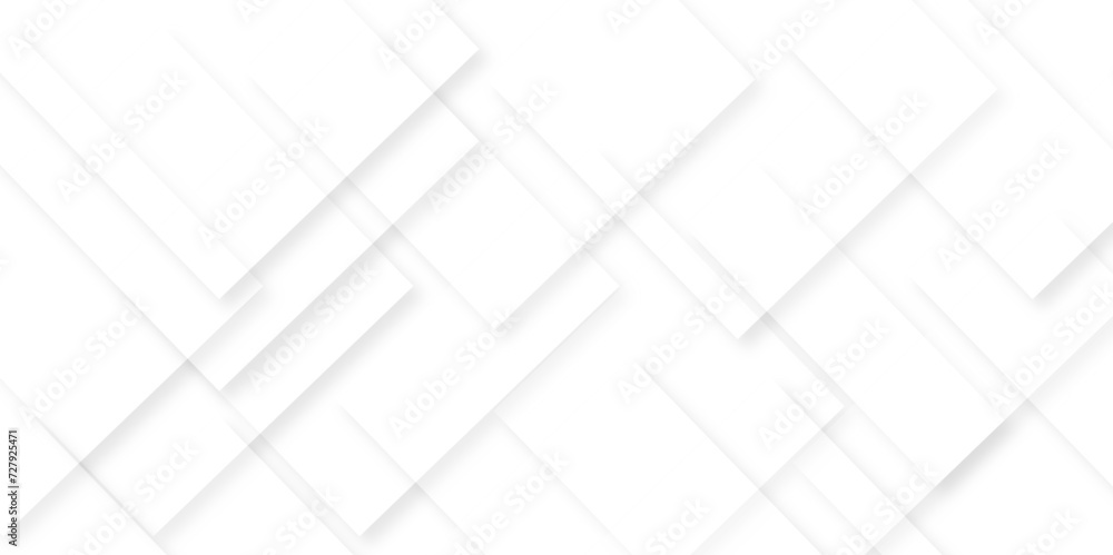 Abstract retro pattern seamless light white geometric square and line vector background. White and gray geometric square technology seamless white banner concept for business and presentation purpose.