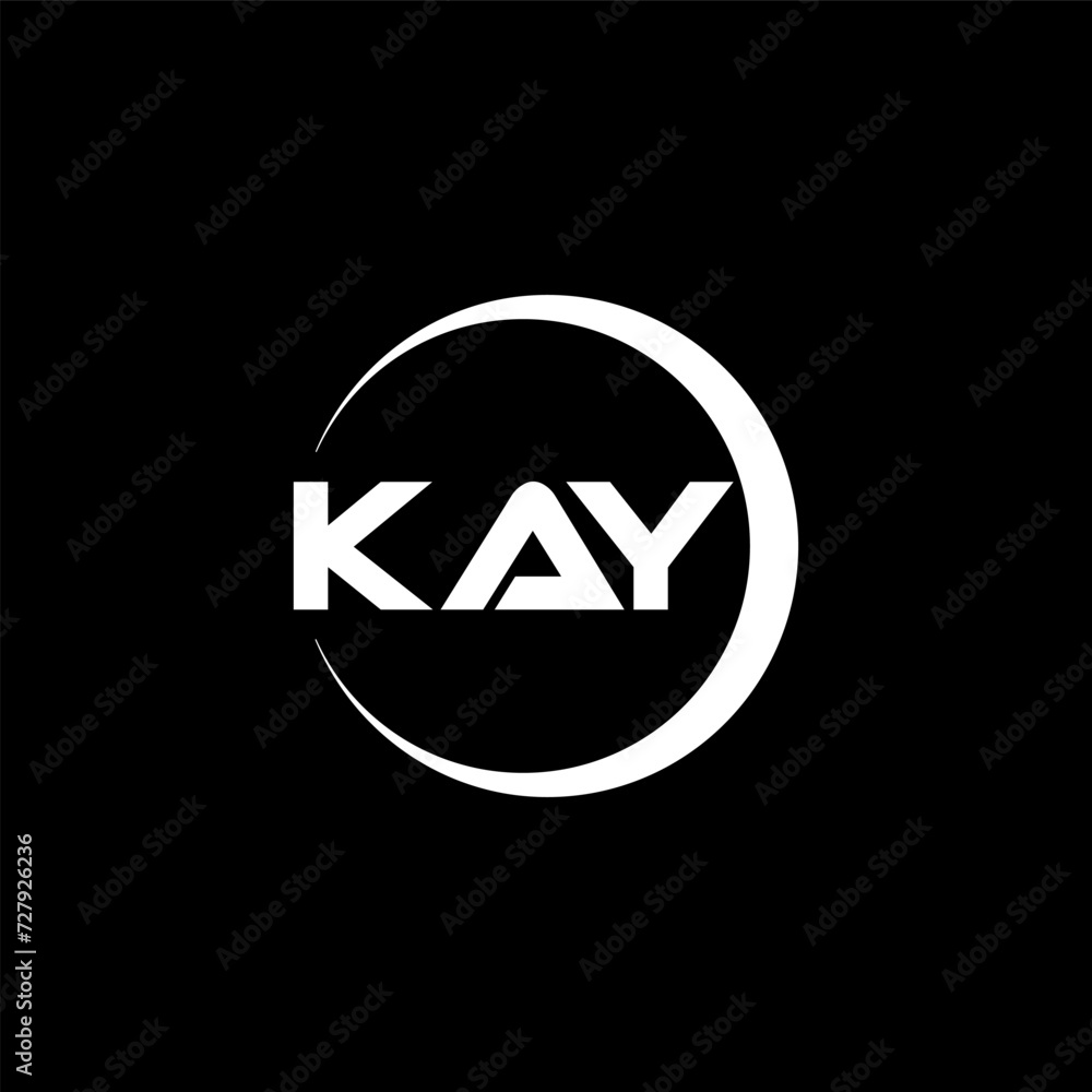 KAY letter logo design with black background in illustrator, cube logo, vector logo, modern alphabet font overlap style. calligraphy designs for logo, Poster, Invitation, etc. KAY letter logo design with black background in illustrator, cube logo, vector logo, modern alphabet font overlap style. calligraphy designs for logo, Poster, Invitation, etc.