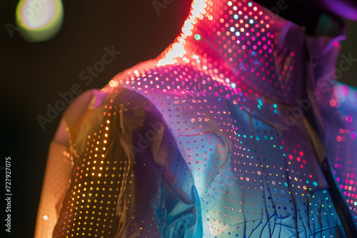 Illuminated Smart Fabric Technology, Futuristic Textile Innovation