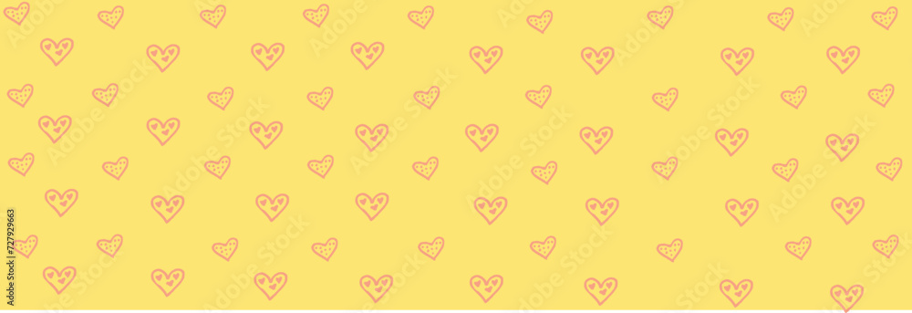love heart seamless pattern cover, banner, background, illustration. Cute romantic hearts background print. Valentine’s Day holiday backdrop texture, romantic, wedding design, abstract art, cover

