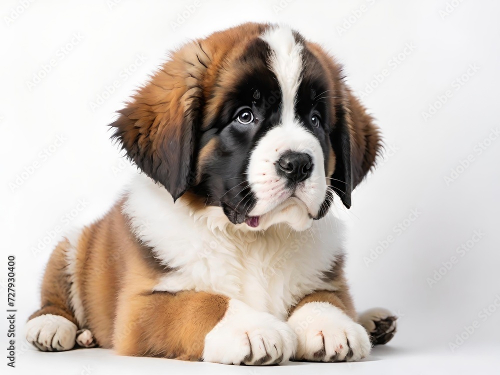 dog saint bernard puppy