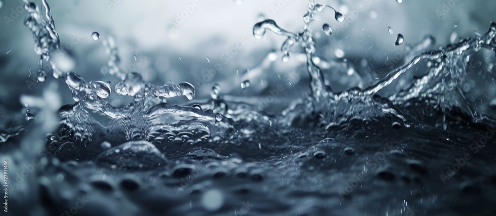Close Up of Water Spray: A Close Up Image Showing Water Spray in Detail Close Up of Water Spray: A Close Up Image Showing Water Spray in Detail