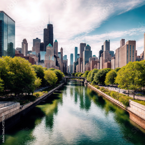 skyline City of Chicago   photo