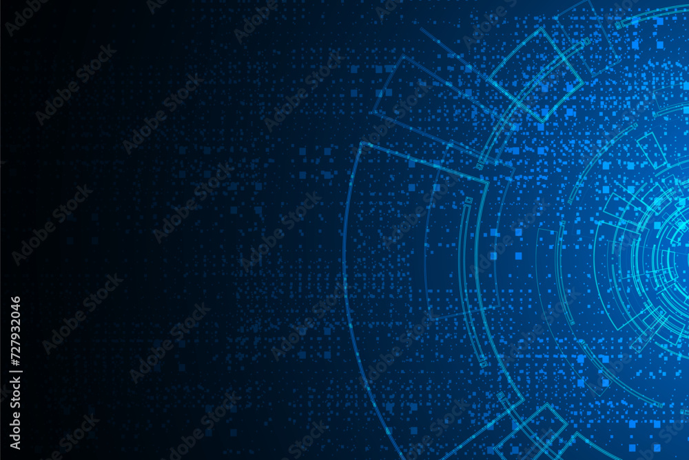 Obraz premium Vector technology background ,Sci fi futuristic 