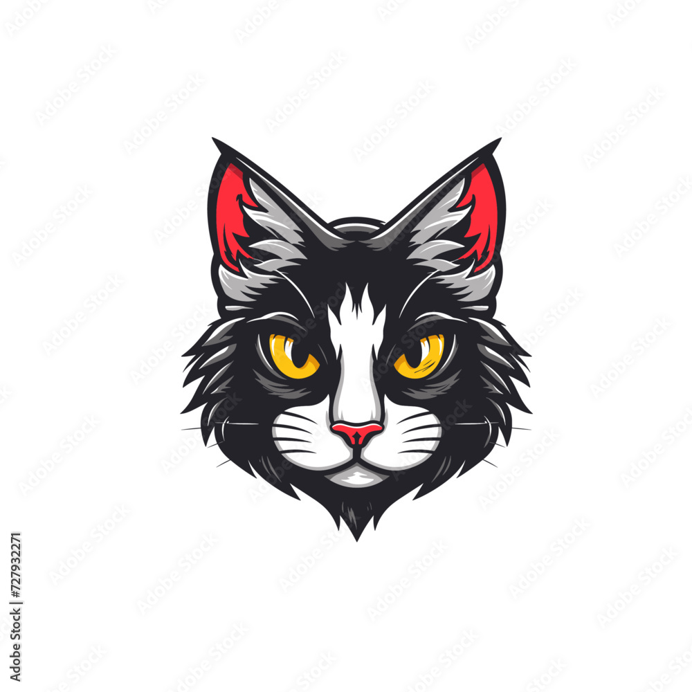 Black cat vector 