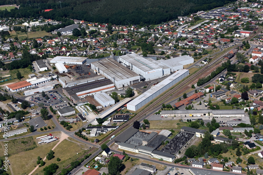 Fototapeta premium Torgelow, Industriegebiet 2016