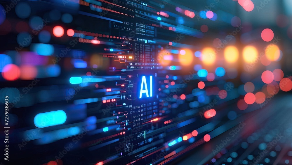 AI artificial intelligence and machine learning concept. AI artificial intelligence and machine learning concept.