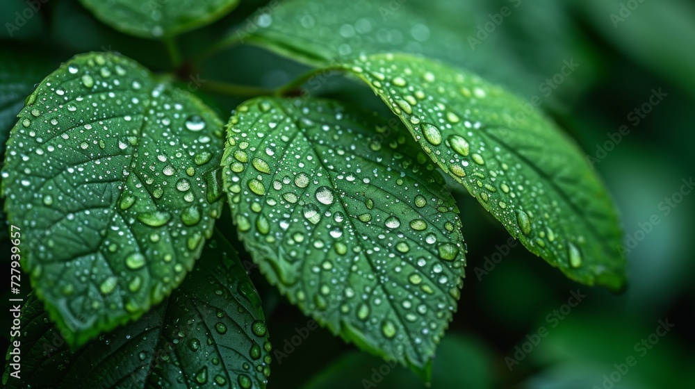 Droplets on Leaves, Close-ups of rain or dew droplets on leaves, emphasizing nature's beauty. Droplets on Leaves, Close-ups of rain or dew droplets on leaves, emphasizing nature's beauty.