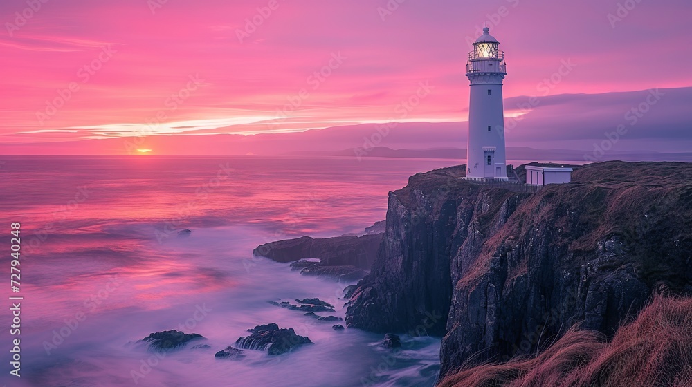 sea ​​and lighthouse view